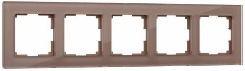 Рамка универсальная Werkel Favorit 5-м. стекло латте фото Рамка универсальная Werkel Favorit 5-м. стекло латте картинка